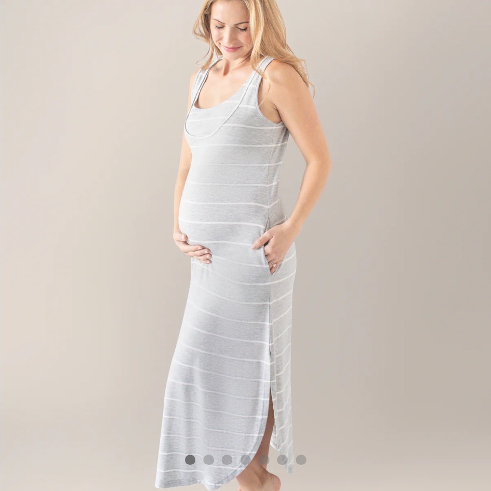 BLACK Kindred Bravely Zora Nursing & Maternity midi dress